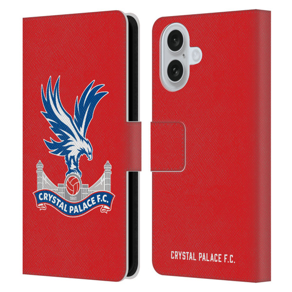 Crystal Palace FC Crest Eagle Leather Book Wallet Case Cover For Apple iPhone 16