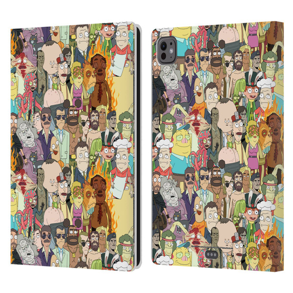 Rick And Morty Season 3 Graphics Interdimensional Space Cable Leather Book Wallet Case Cover For Apple iPad Pro 11 M4 2024