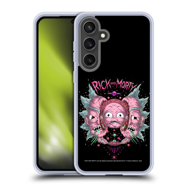 Rick And Morty Season 1 & 2 Graphics Intergalactic Escapades Soft Gel Case for Samsung Galaxy S24 FE