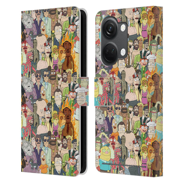 Rick And Morty Season 3 Graphics Interdimensional Space Cable Leather Book Wallet Case Cover For OnePlus Nord 3 5G