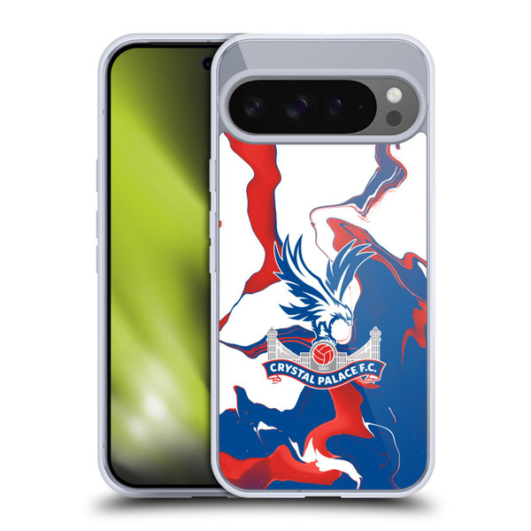 Crystal Palace FC Crest Marble Soft Gel Case for Google Pixel 9 Pro XL