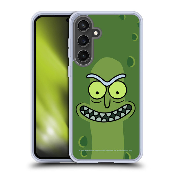 Rick And Morty Season 3 Graphics Pickle Rick Soft Gel Case for Samsung Galaxy S24 FE