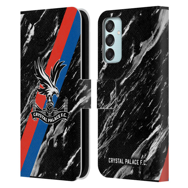 Crystal Palace FC Crest Black Marble Leather Book Wallet Case Cover For Samsung Galaxy M15/F15 5G
