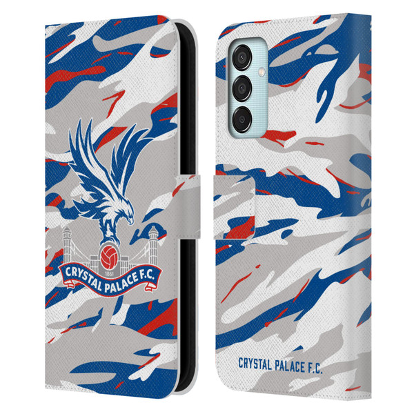 Crystal Palace FC Crest Camouflage Leather Book Wallet Case Cover For Samsung Galaxy M15/F15 5G