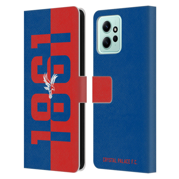 Crystal Palace FC Crest 1861 Leather Book Wallet Case Cover For Xiaomi Redmi 12