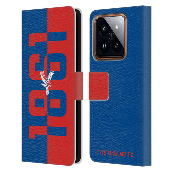 Crystal Palace FC Crest 1861 Leather Book Wallet Case Cover For Xiaomi 14