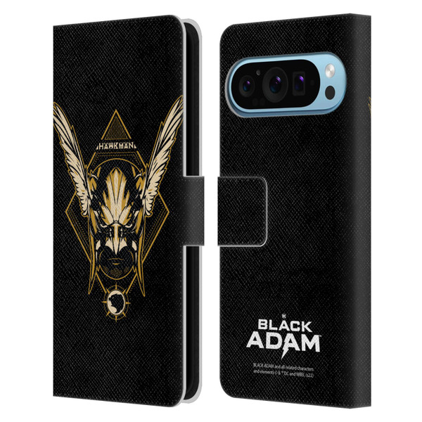 Black Adam Graphics Hawkman Leather Book Wallet Case Cover For Google Pixel 9 / Pixel 9 Pro