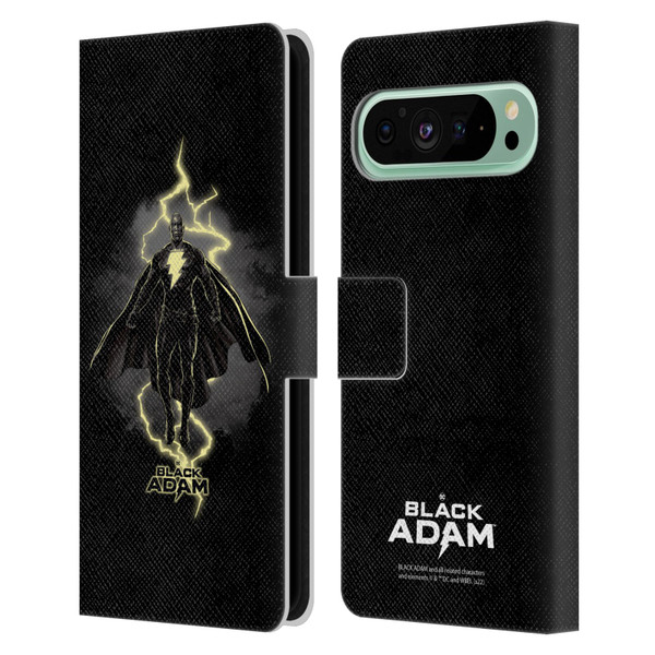 Black Adam Graphics Lightning Leather Book Wallet Case Cover For Google Pixel 9 Pro XL