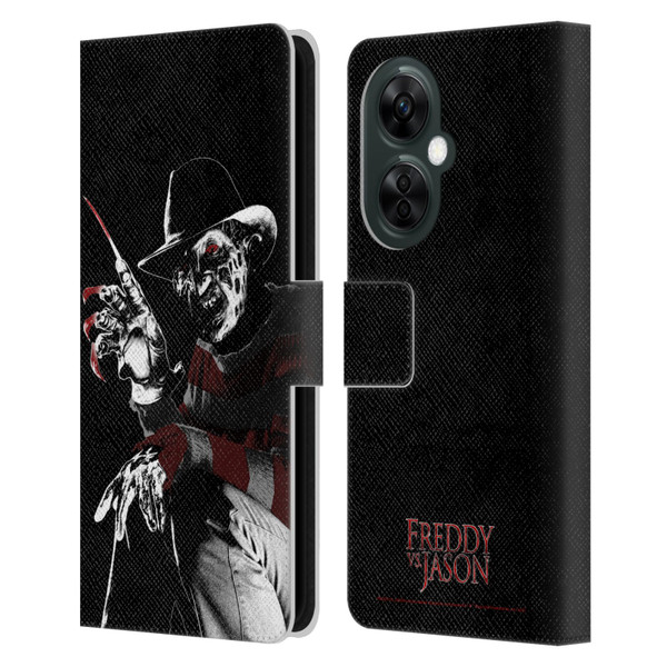 Freddy VS. Jason Graphics Freddy Leather Book Wallet Case Cover For OnePlus Nord CE 3 Lite 5G