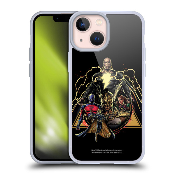 Black Adam Graphics Group Soft Gel Case for Apple iPhone 13 Mini