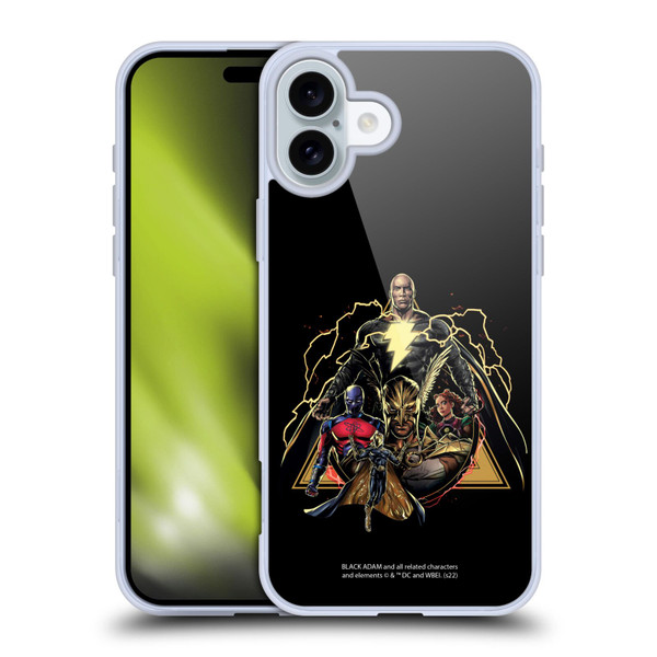 Black Adam Graphics Group Soft Gel Case for Apple iPhone 16 Plus