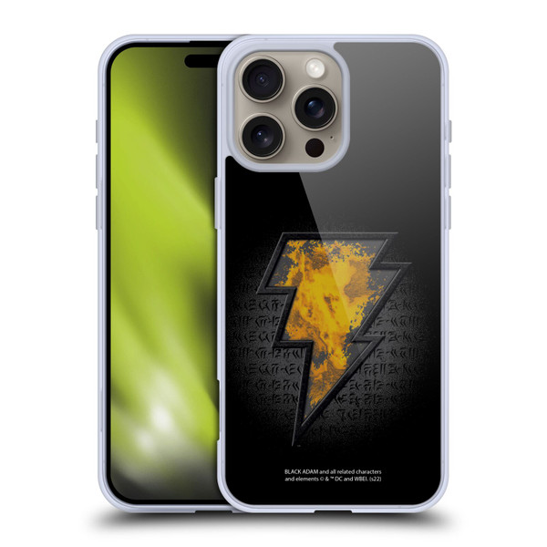 Black Adam Graphics Icon Soft Gel Case for Apple iPhone 16 Pro Max