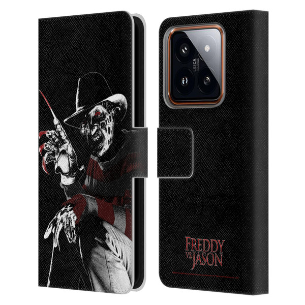 Freddy VS. Jason Graphics Freddy Leather Book Wallet Case Cover For Xiaomi 14