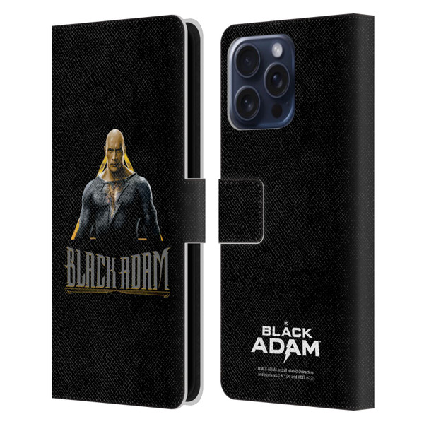 Black Adam Graphics Black Adam Leather Book Wallet Case Cover For Apple iPhone 16 Pro Max
