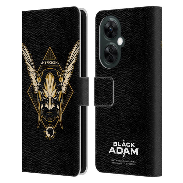 Black Adam Graphics Hawkman Leather Book Wallet Case Cover For OnePlus Nord CE 3 Lite 5G