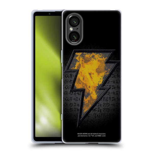 Black Adam Graphics Icon Soft Gel Case for Sony Xperia 5 V 5G