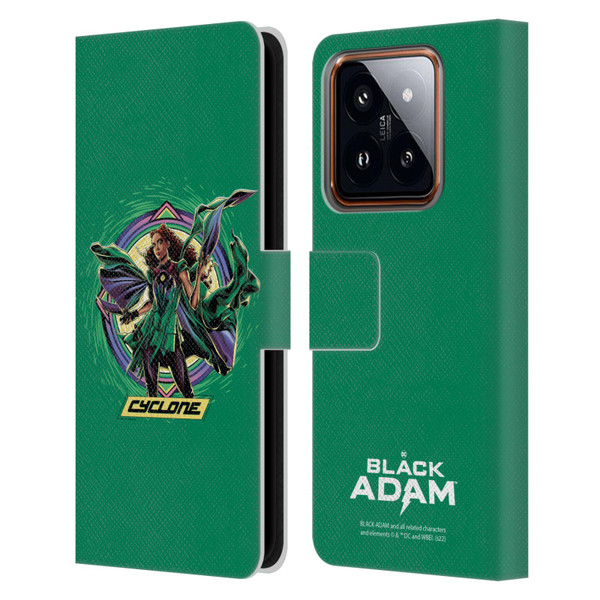 Black Adam Graphics Cyclone Leather Book Wallet Case Cover For Xiaomi 14