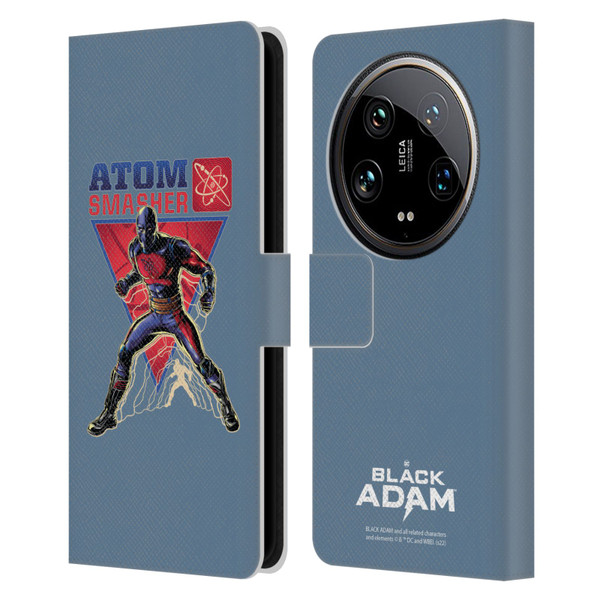 Black Adam Graphics Atom Smasher Leather Book Wallet Case Cover For Xiaomi 14 Ultra