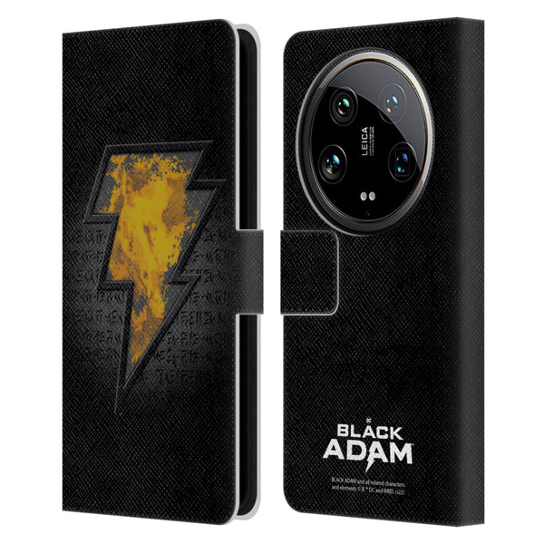 Black Adam Graphics Icon Leather Book Wallet Case Cover For Xiaomi 14 Ultra