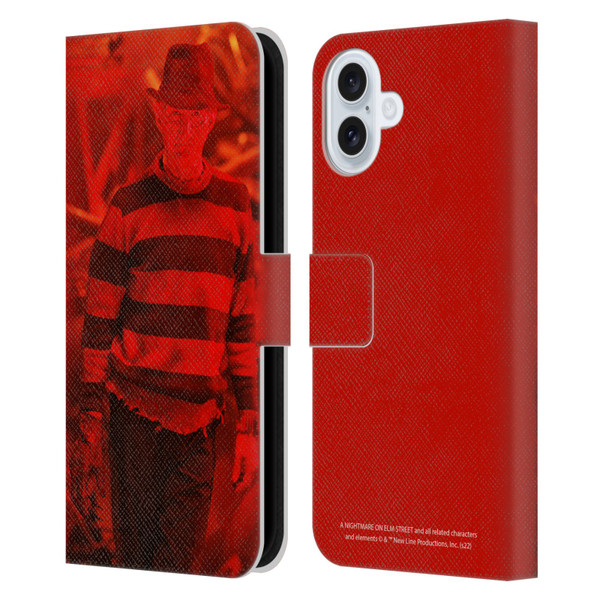 A Nightmare On Elm Street 3 Dream Warriors Graphics Freddy 2 Leather Book Wallet Case Cover For Apple iPhone 16 Plus