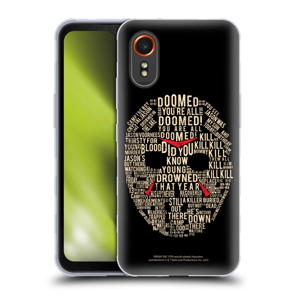 Friday the 13th 1980 Graphics Typography Soft Gel Case for Samsung Galaxy Xcover7 5G