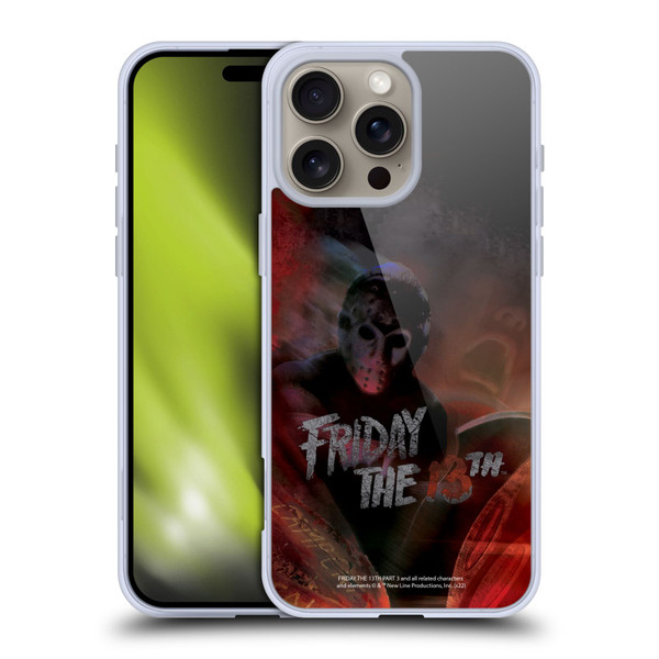 Friday the 13th Part III Key Art Poster Soft Gel Case for Apple iPhone 16 Pro Max