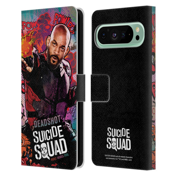 Suicide Squad 2016 Graphics Deadshot Poster Leather Book Wallet Case Cover For Google Pixel 9 Pro XL