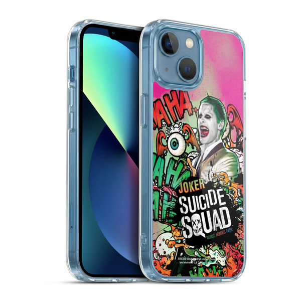 Suicide Squad 2016 Graphics Joker Poster Soft Gel Case for Apple iPhone 13 Mini & MagSafe