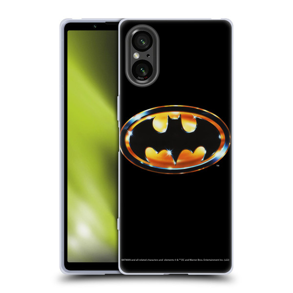 Batman (1989) Key Art Logo Soft Gel Case for Sony Xperia 5 V 5G