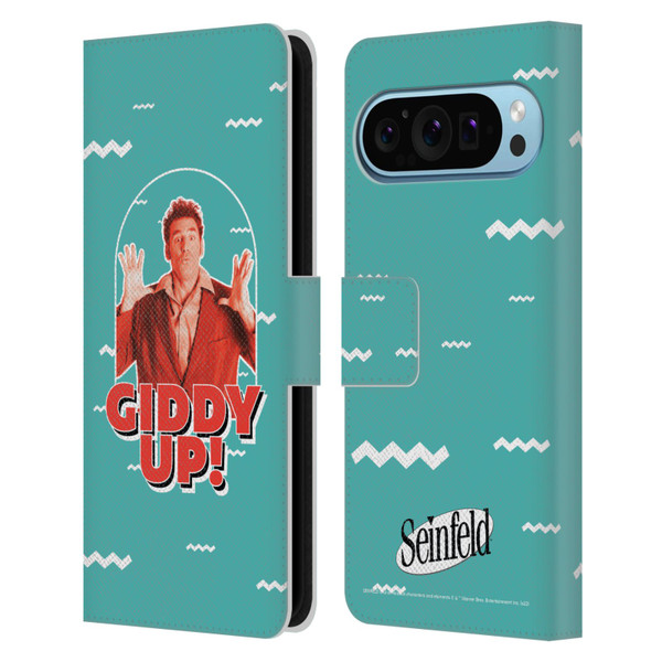 Seinfeld Graphics Giddy Up! Leather Book Wallet Case Cover For Google Pixel 9 / Pixel 9 Pro