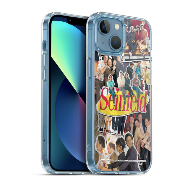 Seinfeld Graphics Collage Soft Gel Case for Apple iPhone 13 Mini & MagSafe
