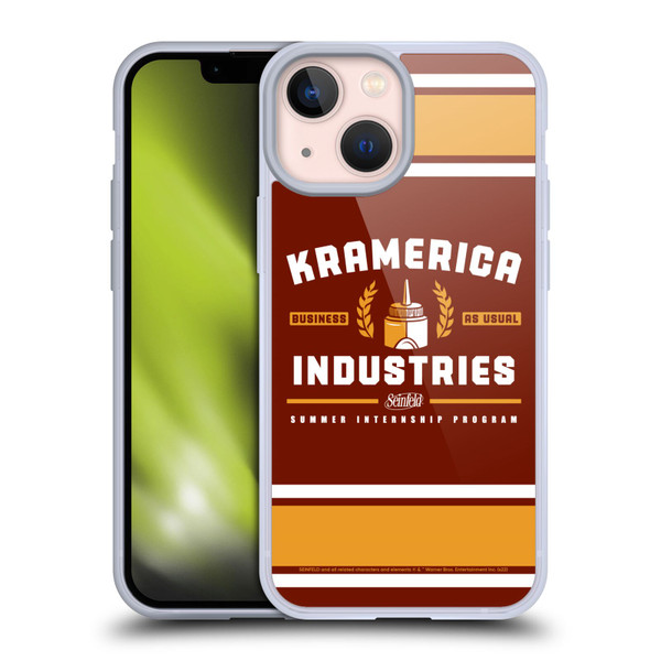 Seinfeld Graphics Kramerica Industries Soft Gel Case for Apple iPhone 13 Mini