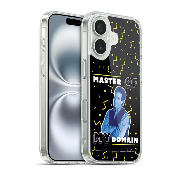 Seinfeld Graphics Master Of My Domain Soft Gel Case for Apple iPhone 16 & MagSafe