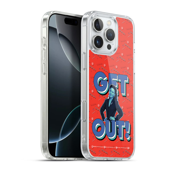 Seinfeld Graphics Get Out! Soft Gel Case for Apple iPhone 16 Pro Max & MagSafe