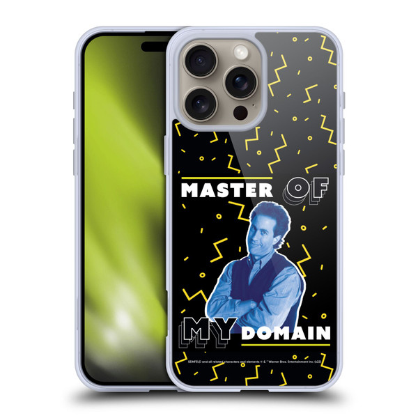 Seinfeld Graphics Master Of My Domain Soft Gel Case for Apple iPhone 16 Pro Max