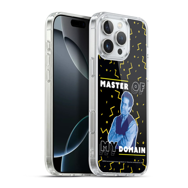 Seinfeld Graphics Master Of My Domain Soft Gel Case for Apple iPhone 16 Pro Max & MagSafe