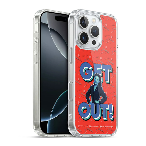 Seinfeld Graphics Get Out! Soft Gel Case for Apple iPhone 16 Pro & MagSafe