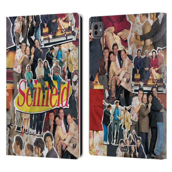 Seinfeld Graphics Collage Leather Book Wallet Case Cover For Apple iPad Pro 11 M4 2024