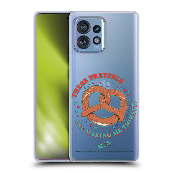 Seinfeld Graphics These Pretzels Soft Gel Case for Motorola Moto Edge 40 Pro