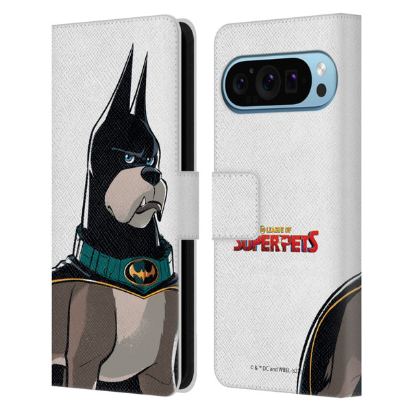DC League Of Super Pets Graphics Ace Leather Book Wallet Case Cover For Google Pixel 9 / Pixel 9 Pro