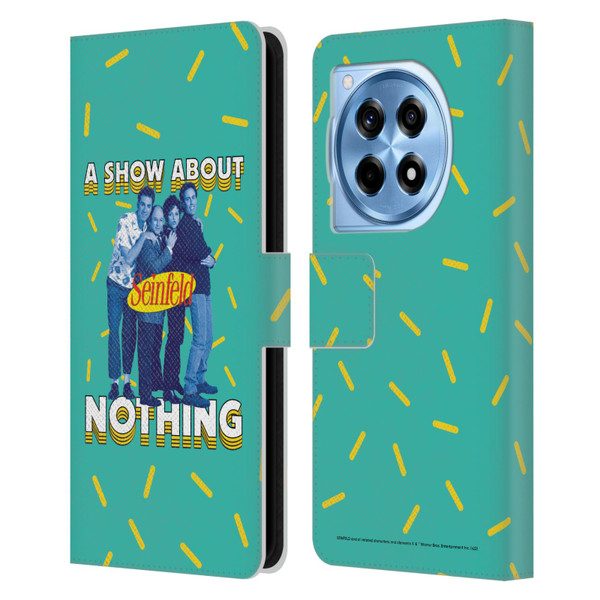 Seinfeld Graphics A Show About Nothing Leather Book Wallet Case Cover For OnePlus 12R