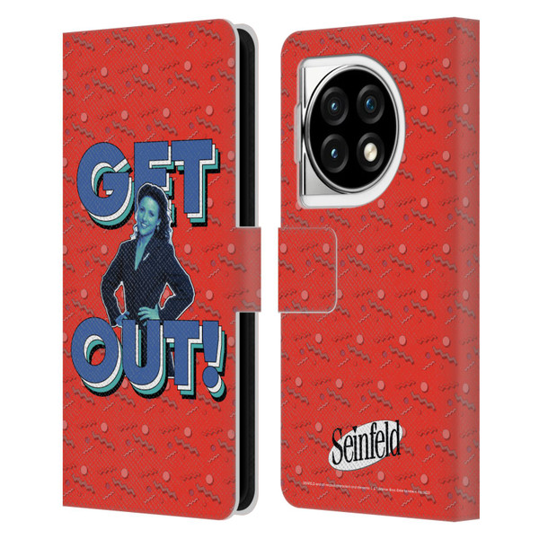 Seinfeld Graphics Get Out! Leather Book Wallet Case Cover For OPPO OnePlus Ace 3 5G