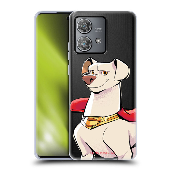 DC League Of Super Pets Graphics Krypto Soft Gel Case for Motorola Edge 40 Neo 5G