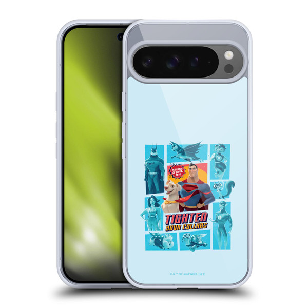 DC League Of Super Pets Graphics Tighten Your Collars Soft Gel Case for Google Pixel 9 Pro XL