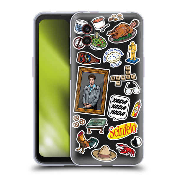 Seinfeld Graphics Sticker Collage Soft Gel Case for Samsung Galaxy Xcover6 Pro/Pro2