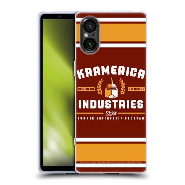 Seinfeld Graphics Kramerica Industries Soft Gel Case for Sony Xperia 5 V 5G