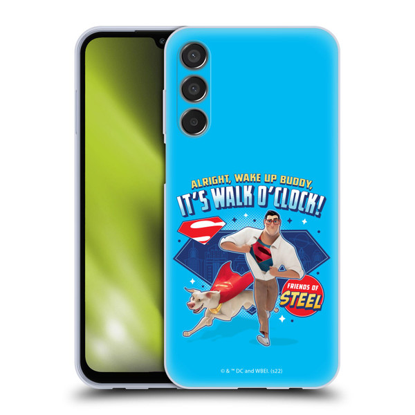 DC League Of Super Pets Graphics It's Walk O' Clock Soft Gel Case for Samsung Galaxy M15/F15 5G
