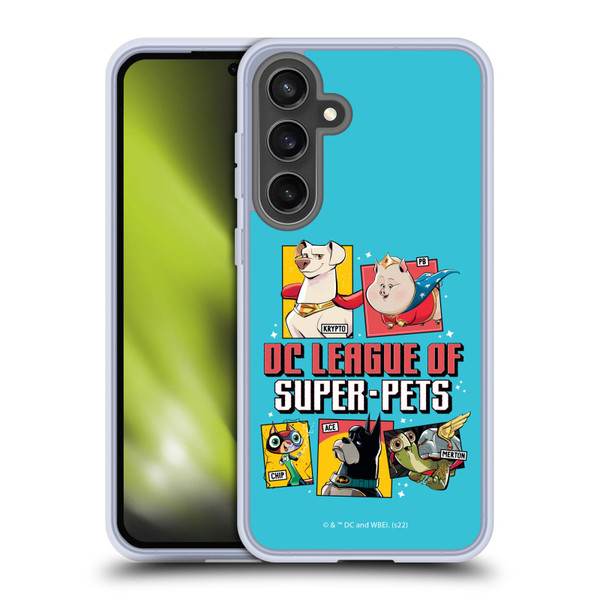 DC League Of Super Pets Graphics Characters 2 Soft Gel Case for Samsung Galaxy S24 FE