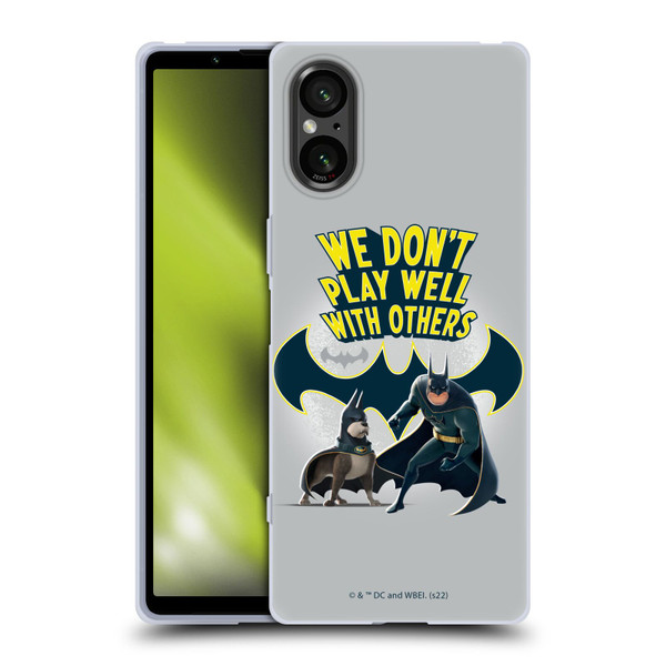 DC League Of Super Pets Graphics We Don't Play Well With Others Soft Gel Case for Sony Xperia 5 V 5G