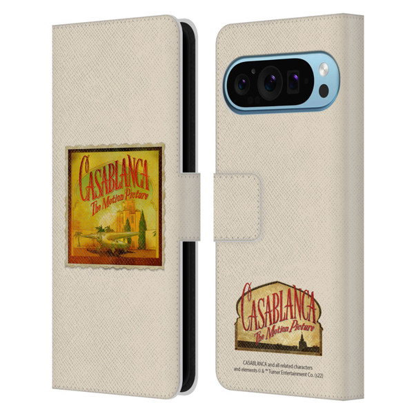 Casablanca Graphics Poster Leather Book Wallet Case Cover For Google Pixel 9 / Pixel 9 Pro